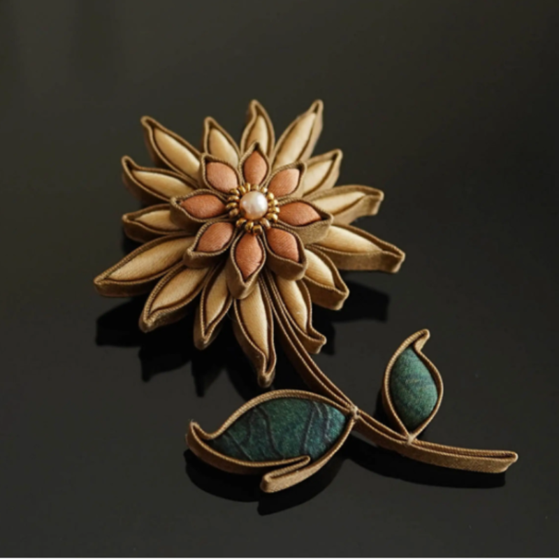 Sunflower Brooch