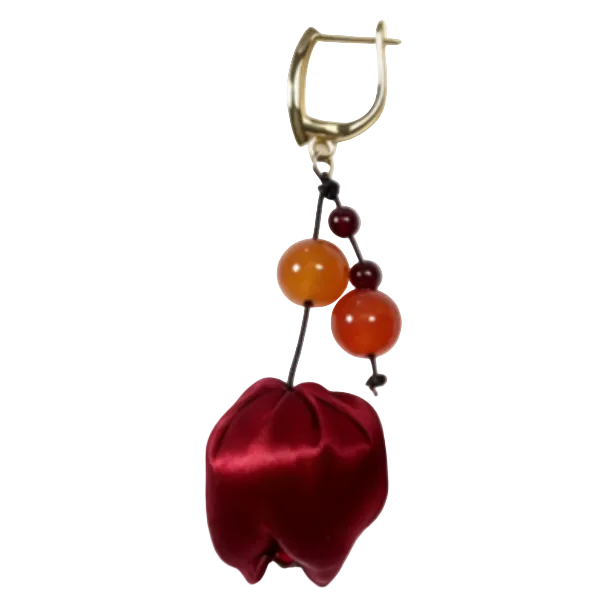 Flower Bud  Drop Earrings