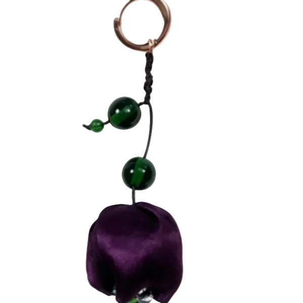 Flower Bud  Drop Earrings