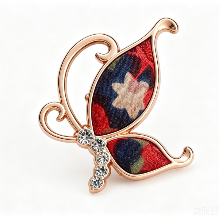 Art Butterfly Brooch