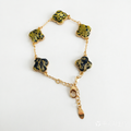 Four-Leaf Clover Chain Bracelet