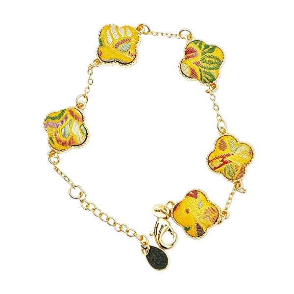 Four-Leaf Clover Chain Bracelet