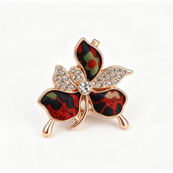 Three Petal Flower Brooch
