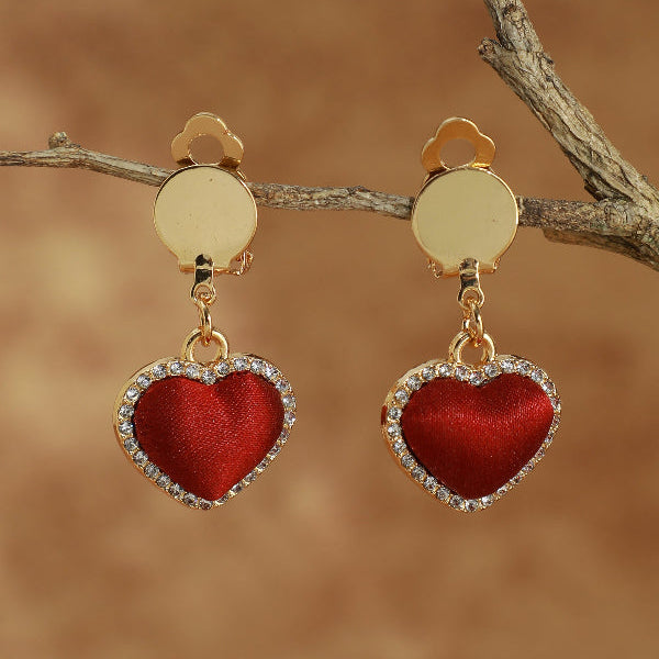 Heart Shape Drop Earrings