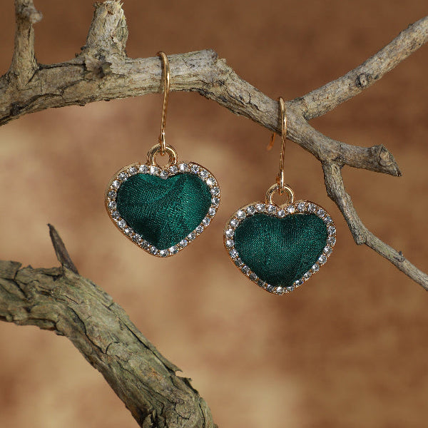 Heart Shape Drop Earrings